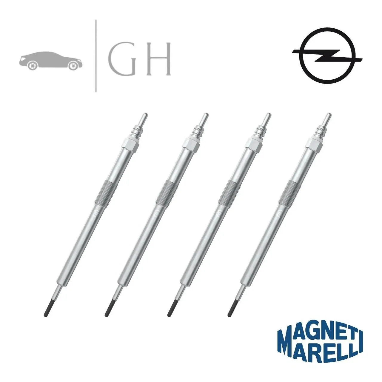 MAGNETI MARELLI - KIT CANDELETTE PRERISCALDAMENTO ACCENSIONE OPEL VIVARO A 2.0 D - 062900111304