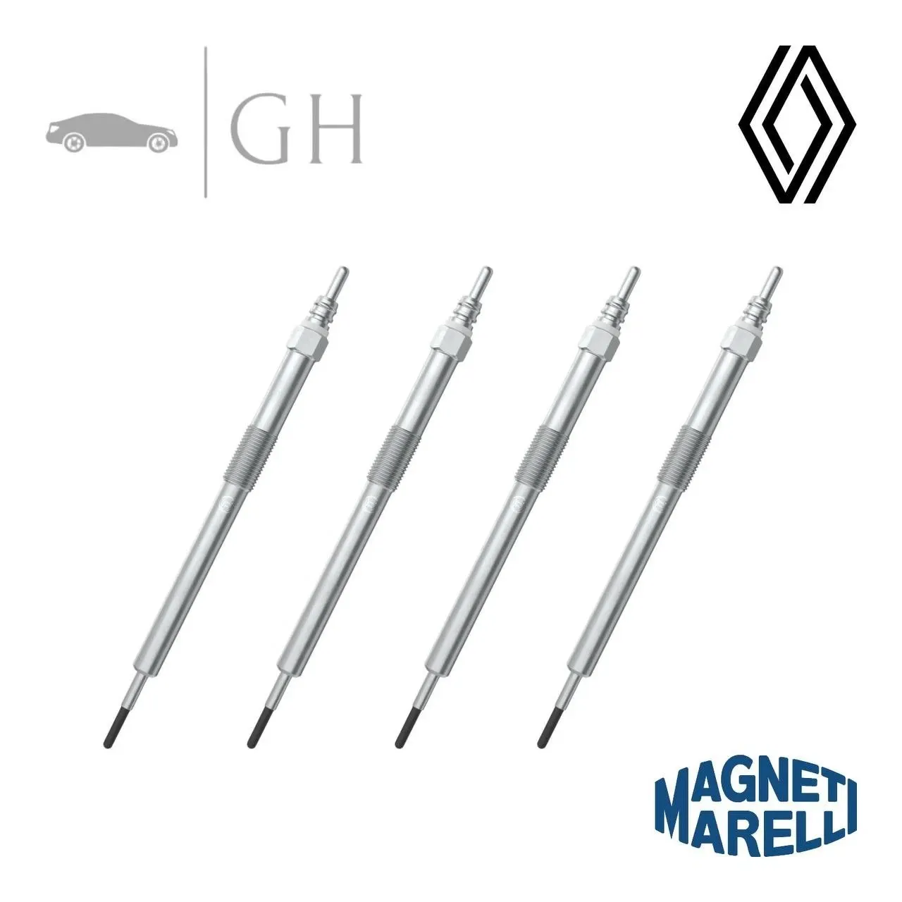 MAGNETI MARELLI - KIT CANDELETTE PRERISCALDAMENTO ACCENSIONE RENAULT KOLEOS 2.0 D - 062900111304