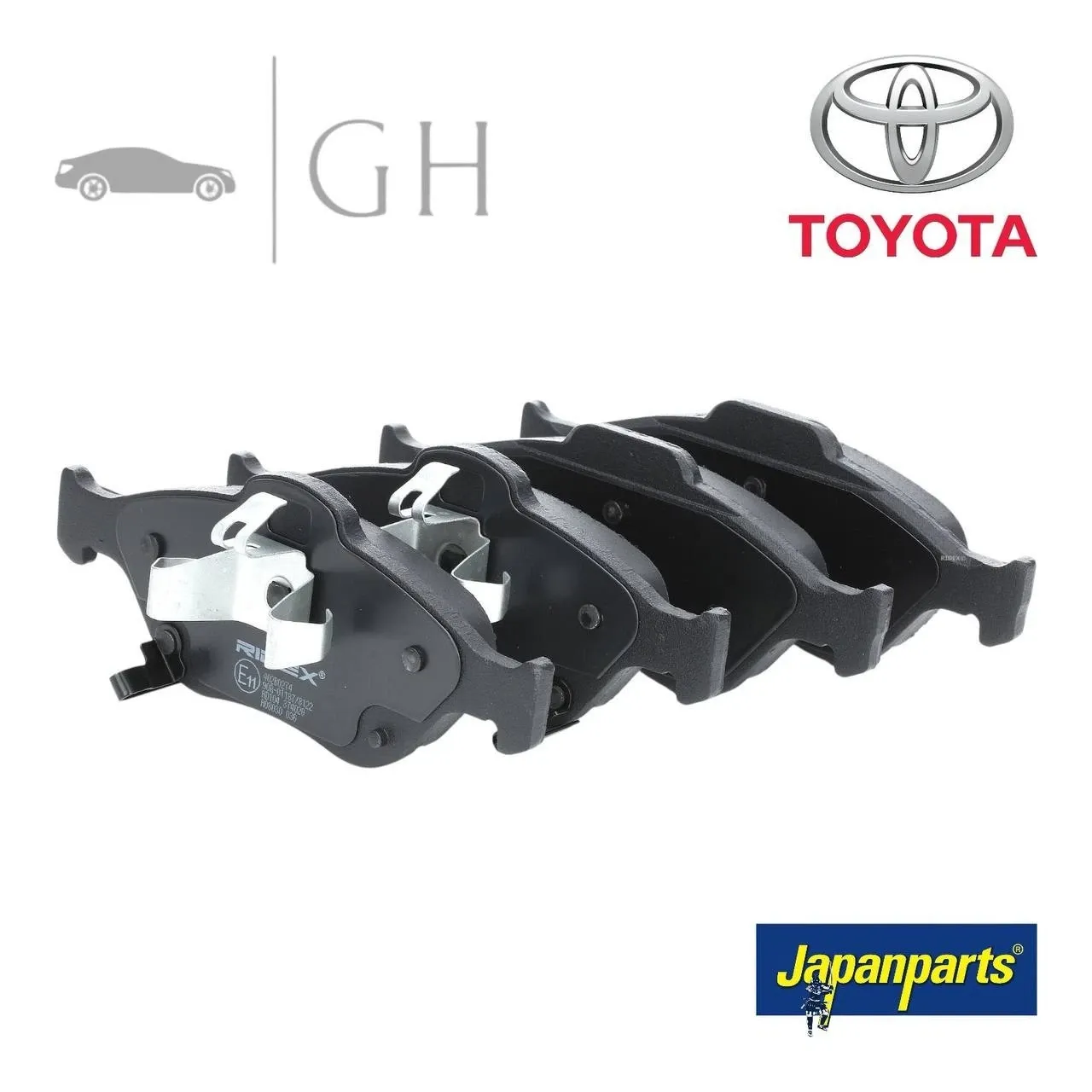 JAPANPARTS - KIT PASTIGLIE / PATTINI / PASTICCHE FRENO ANT TOYOTA YARIS (III) - PA-238AF