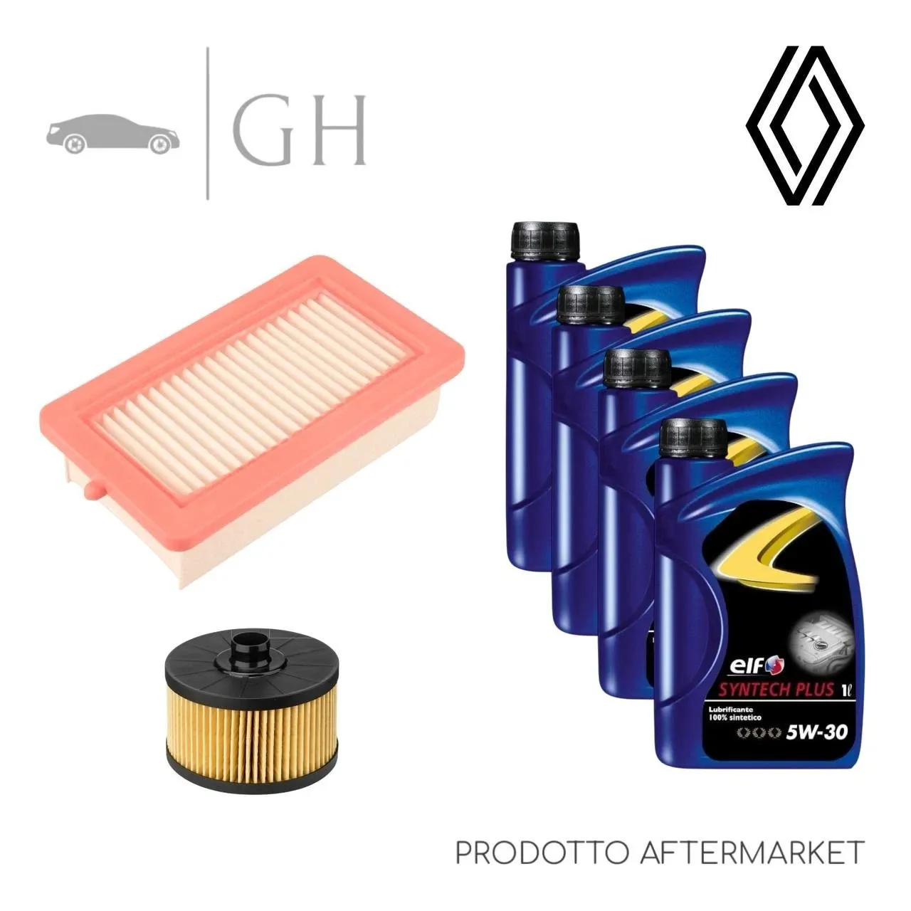 ECONOMY - KIT TAGLIANDO 2 FILTRI + 4 LT OLIO 5W30 RENAULT CAPTUR (II) 1.0 TCE