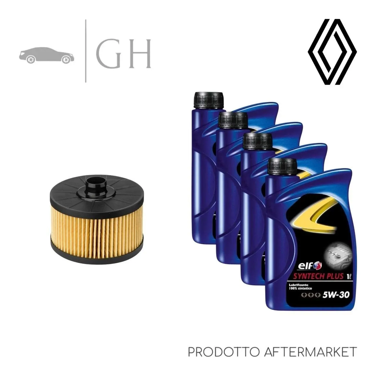 ECONOMY - KIT TAGLIANDO FILTRO OLIO + 4 LT OLIO 5W30 RENAULT CAPTUR (II) 1.0 TCE