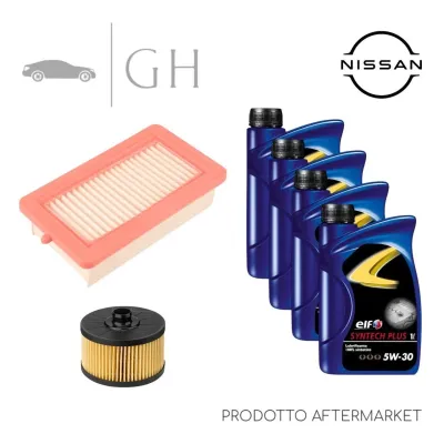 ECONOMY - KIT TAGLIANDO 2 FILTRI + 4 LT OLIO 5W30 NISSAN MICRA K14 (V) 1.0 B.