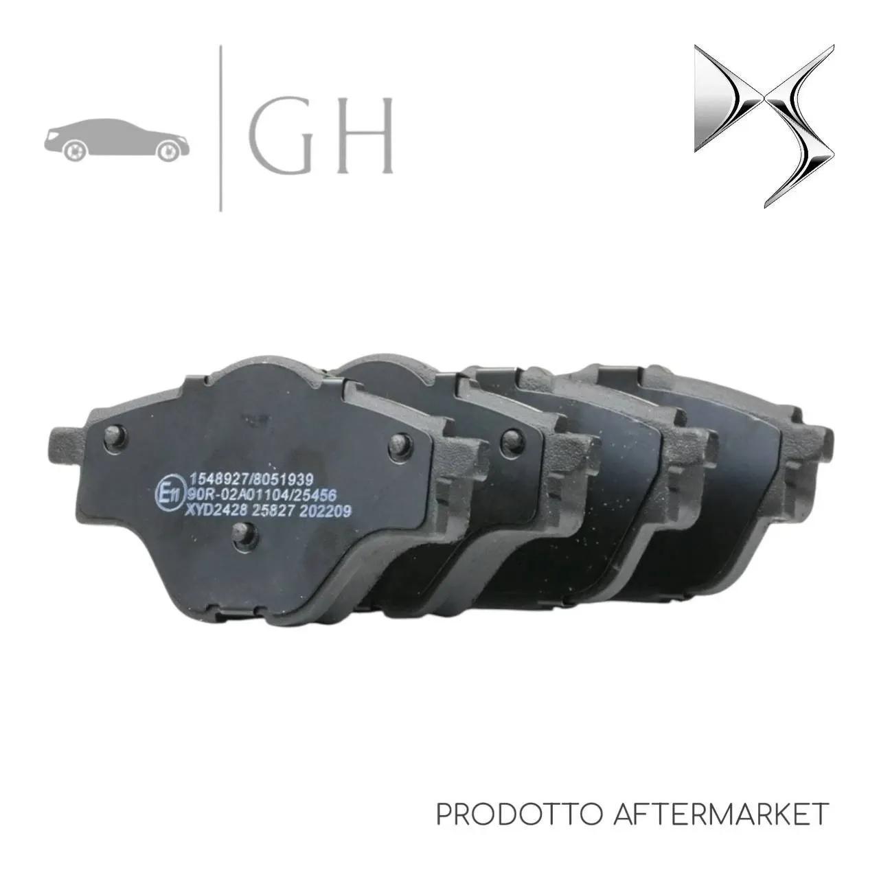 CHAMPION - KIT PASTIGLIE / PATTINI / PASTICCHE FRENO POST DS7 CROSSBACK 1.6 B