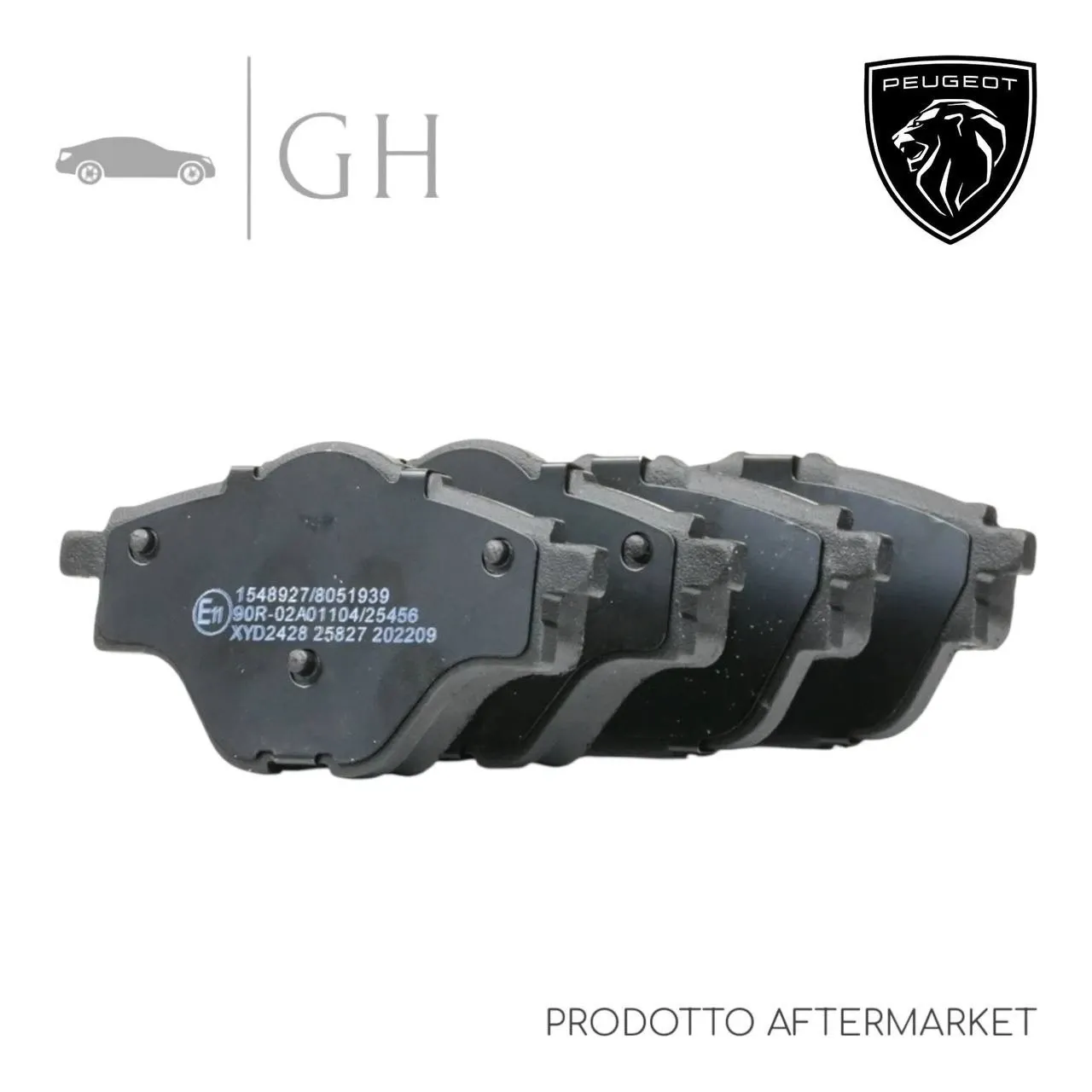 CHAMPION - KIT PASTIGLIE / PATTINI / PASTICCHE FRENO POST PEUGEOT 408 (II)