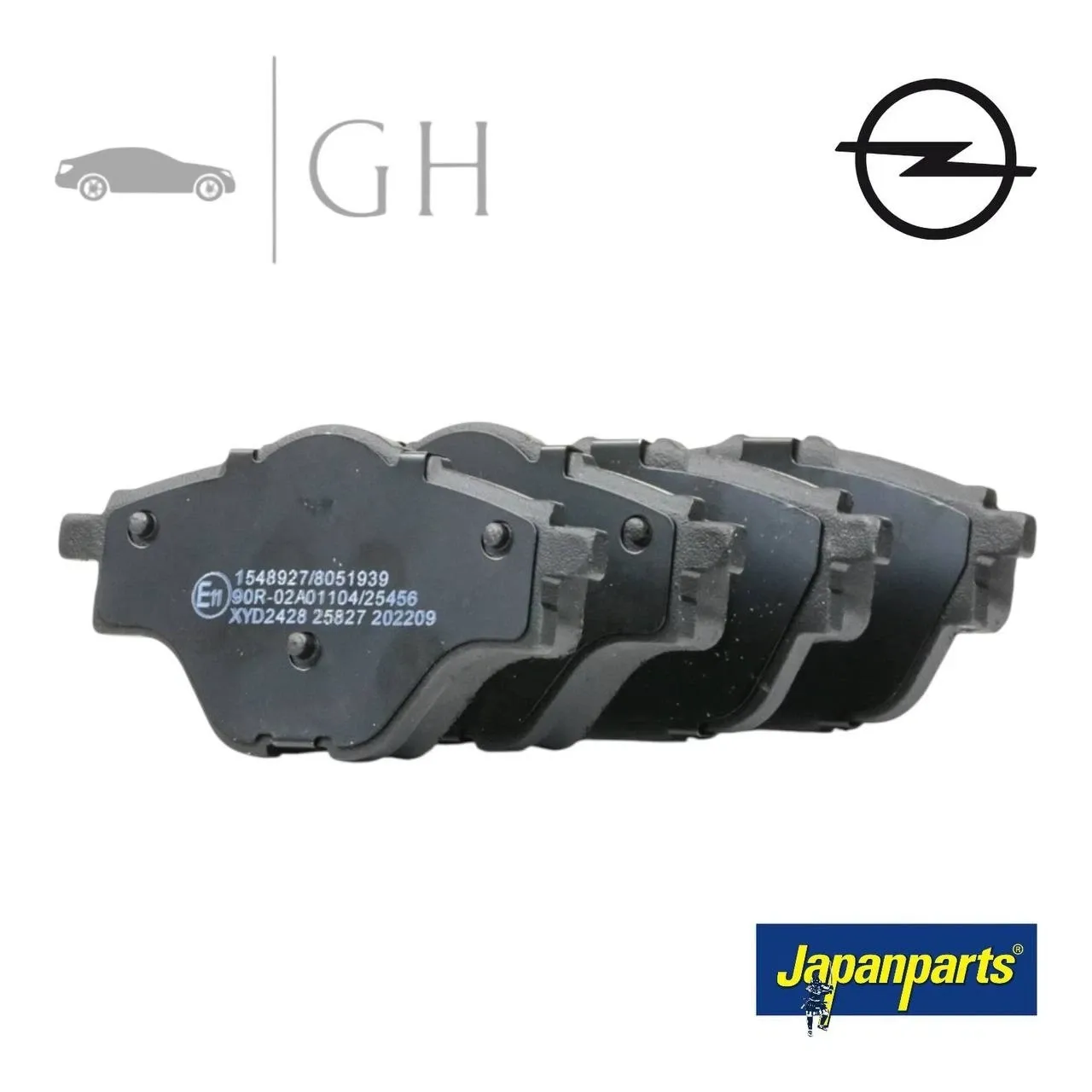 JAPANPARTS - KIT PASTIGLIE / PATTINI / PASTICCHE FRENO POST OPEL GRANDLAND X