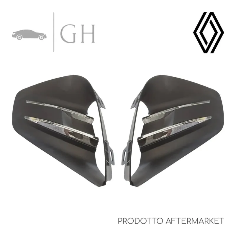 SET 2 GRIGLIE / CORNICE FENDINEBBIA C/CROM. SX / DX PARAURTI ANT. RENAULT CLIO V