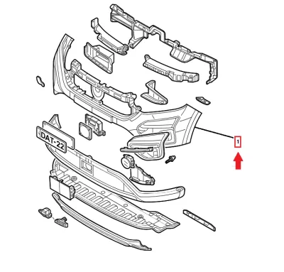 PARAURTI ANTERIORE DACIA JOGGER - 620103738Y