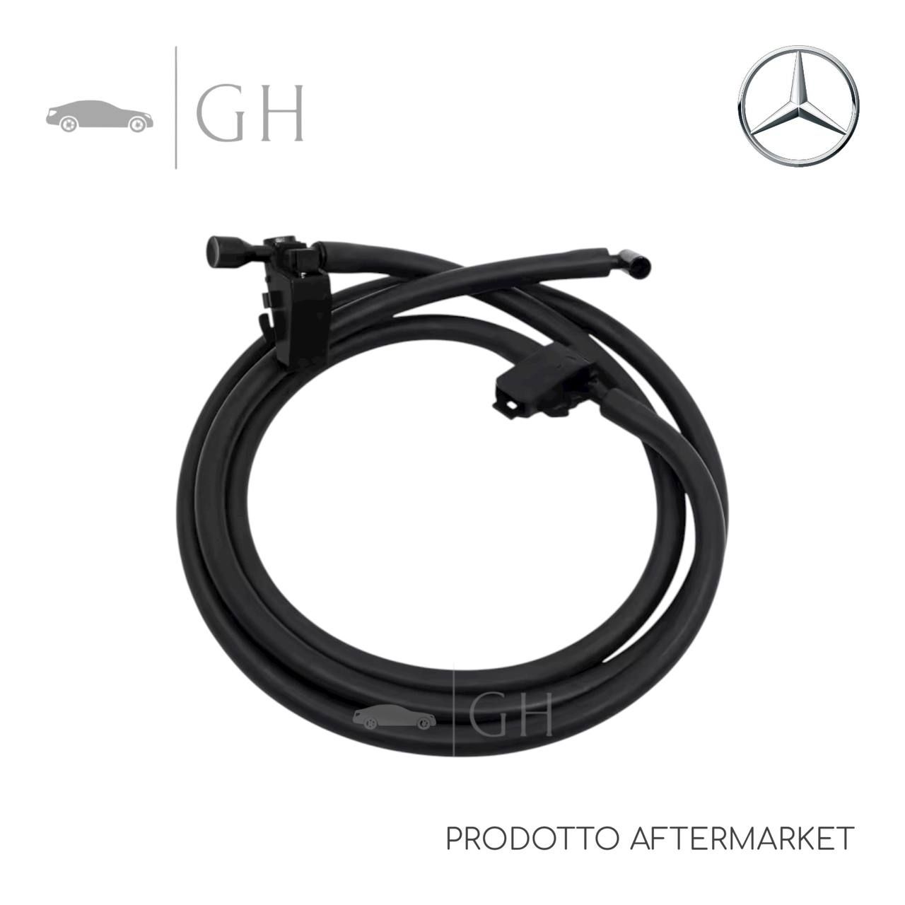 TUBO + UGELLI / SPRUZZATORI / SPRUZZINI ACQUA TERGICRISTALLO MERCEDES CLASSE A W169 2007 - A1698600492