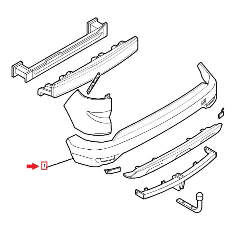 PARAURTI POSTERIORE DACIA JOGGER - 850108094V