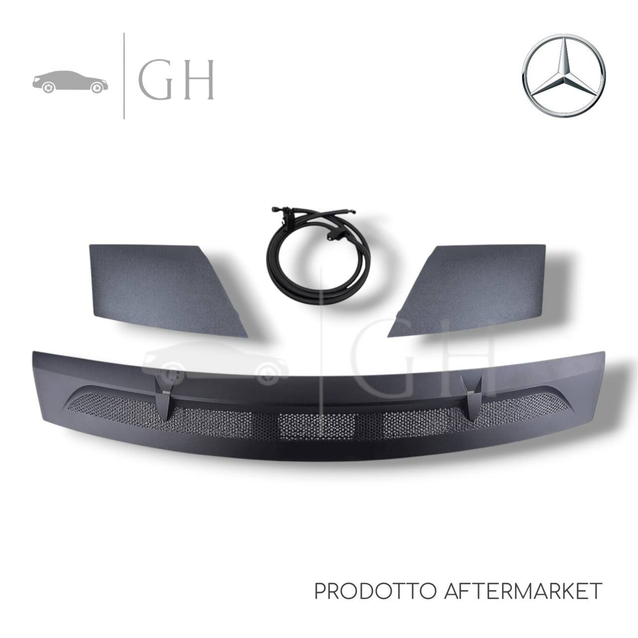 KIT MODANATURE / GRIGLIA COFANO SOTTO PARABREZZA + UGELLI MERCEDES CLASSE A W169 2007 - A1698360018