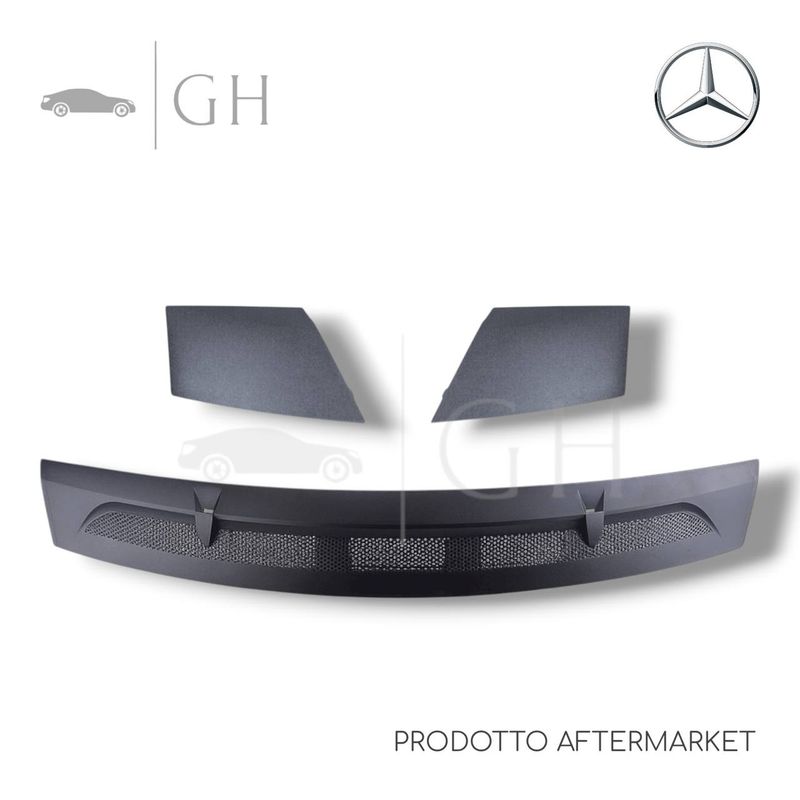 KIT MODANATURE / SET GRIGLIA COFANO SOTTO PARABREZZA MERCEDES CLASSE A W169 2005 - A1698360018