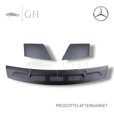 KIT MODANATURE / SET GRIGLIA COFANO SOTTO PARABREZZA MERCEDES CLASSE A W169 2005 - A1698360018