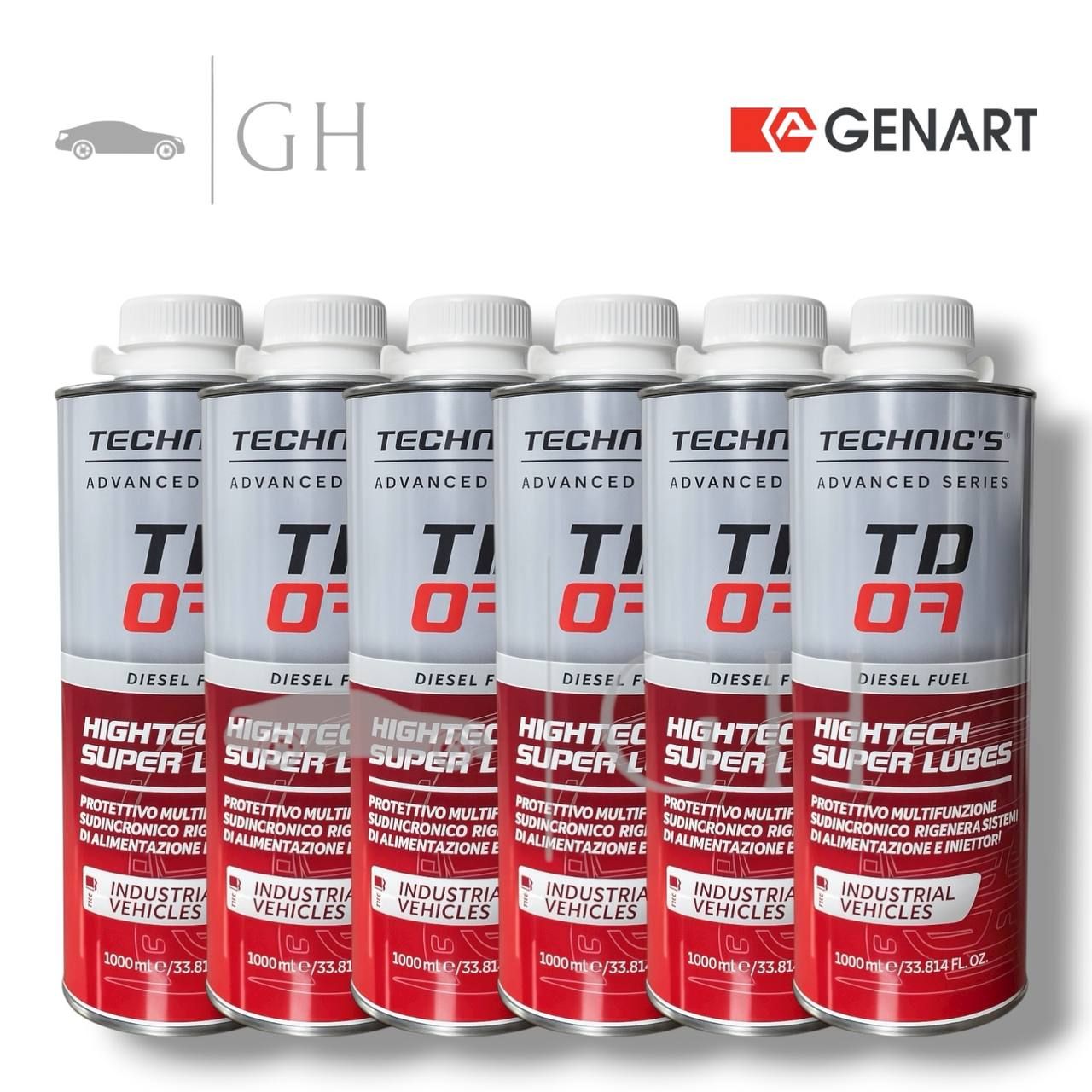 GENART - 6 X ADDITIVI LUBRIFICANTE ANTIUSURA SISTEMA ALIMENTAZIONE DIESEL - TD07