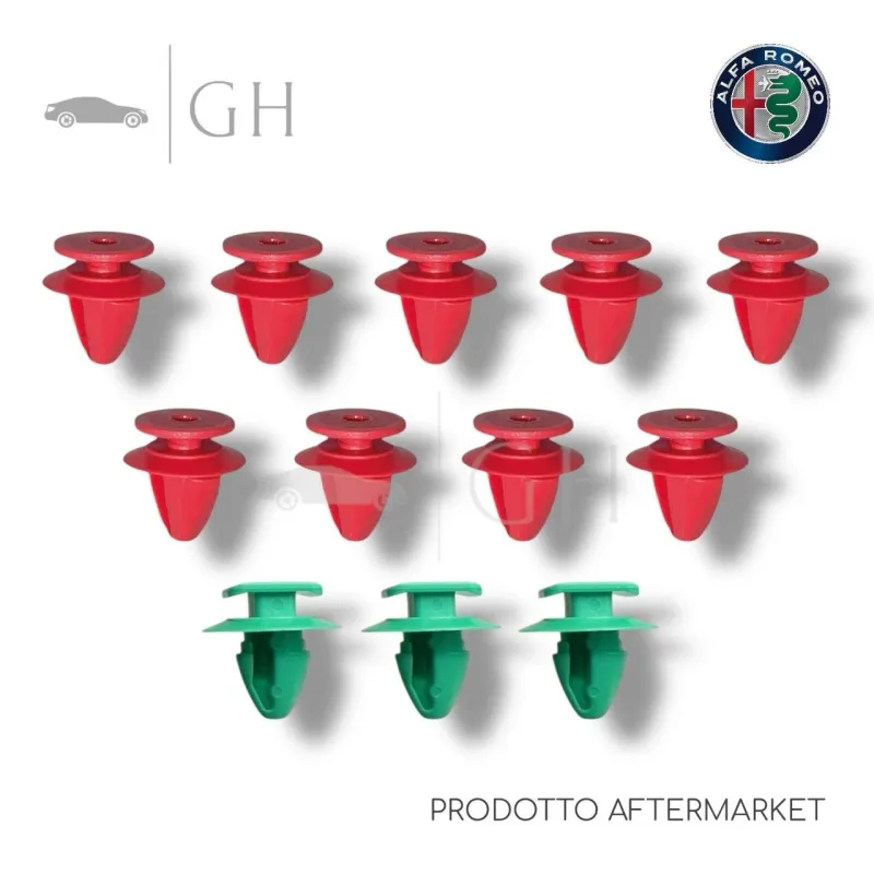 KIT CLIP / MOLLETTE DI FISSAGGIO MODANATURA PARAFANGHINO ALFA ROMEO STELVIO