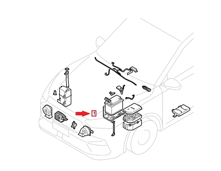 ORIGINALE - SUPPORTO / BASE ALLOGGIO CASSETTO PORTA BATTERIA MG ZS (II) HYBRID - 10884921