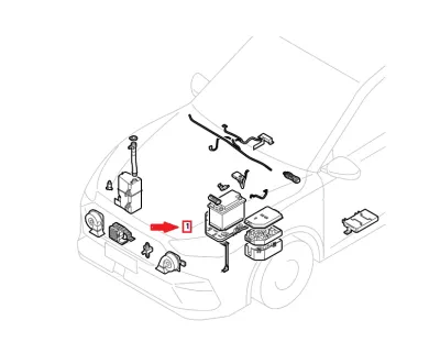 ORIGINALE - SUPPORTO / BASE ALLOGGIO CASSETTO PORTA BATTERIA MG ZS (II) HYBRID - 10884921