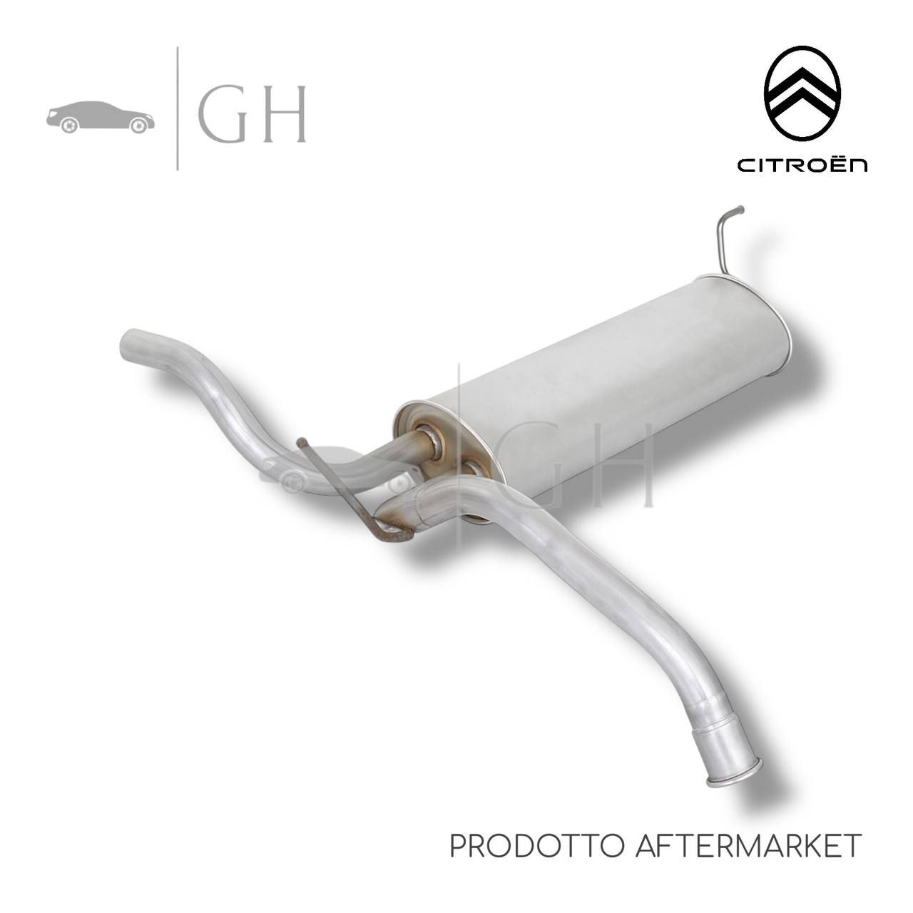 ASSO - TERMINALE MARMITTA / SILENZIATORE SCARICO CITROEN C1 (I) - 10.7070