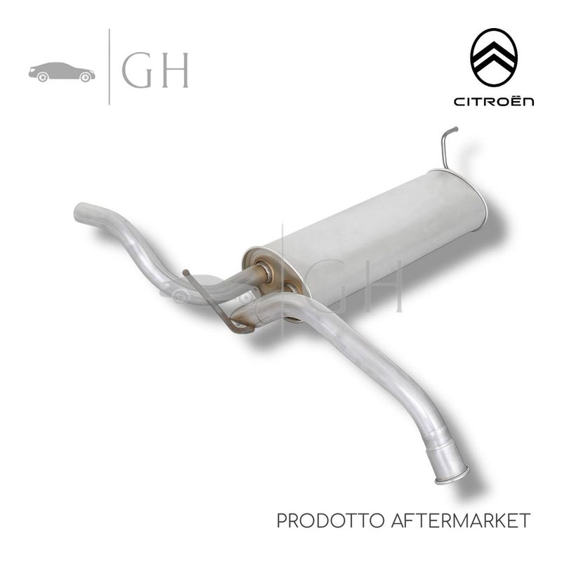 ASSO - TERMINALE MARMITTA / SILENZIATORE SCARICO CITROEN C1 (I) - 10.7070