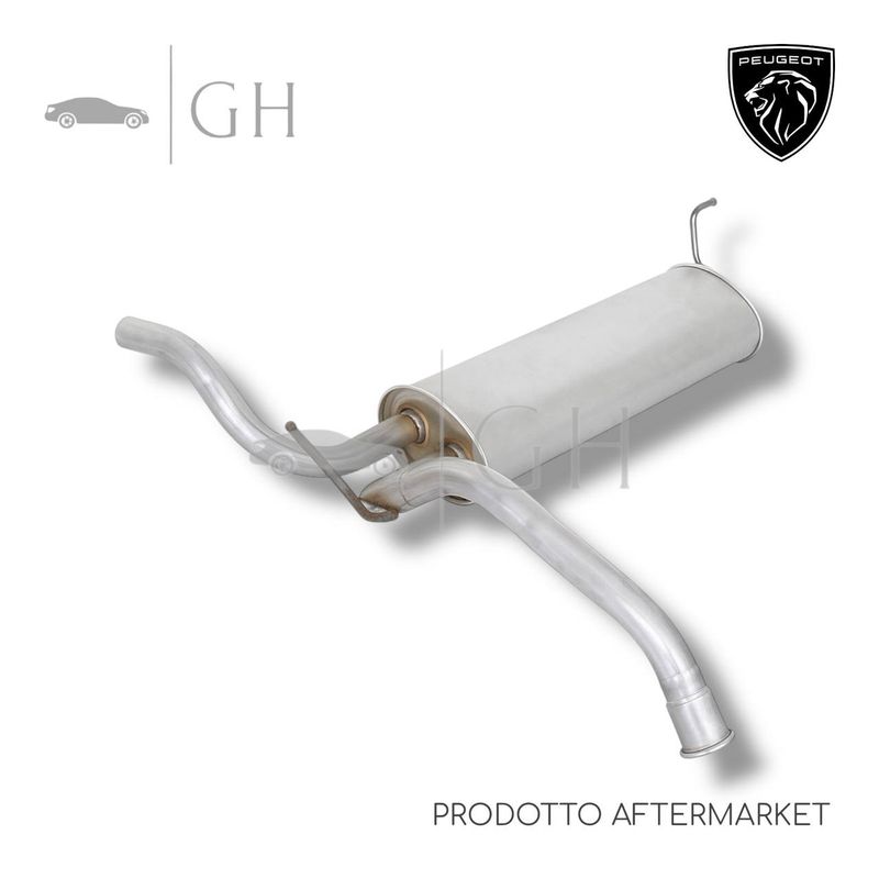 ASSO - TERMINALE MARMITTA / SILENZIATORE SCARICO PEUGEOT 107 - 10.7070