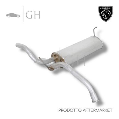 ASSO - TERMINALE MARMITTA / SILENZIATORE SCARICO PEUGEOT 107 - 10.7070