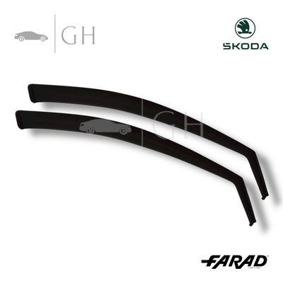 FARAD - SET 2 DEFLETTORI ARIA ANTIVENTO / ANTIPIOGGIA FUME' SKODA FABIA IV 2023 - 1-12.811