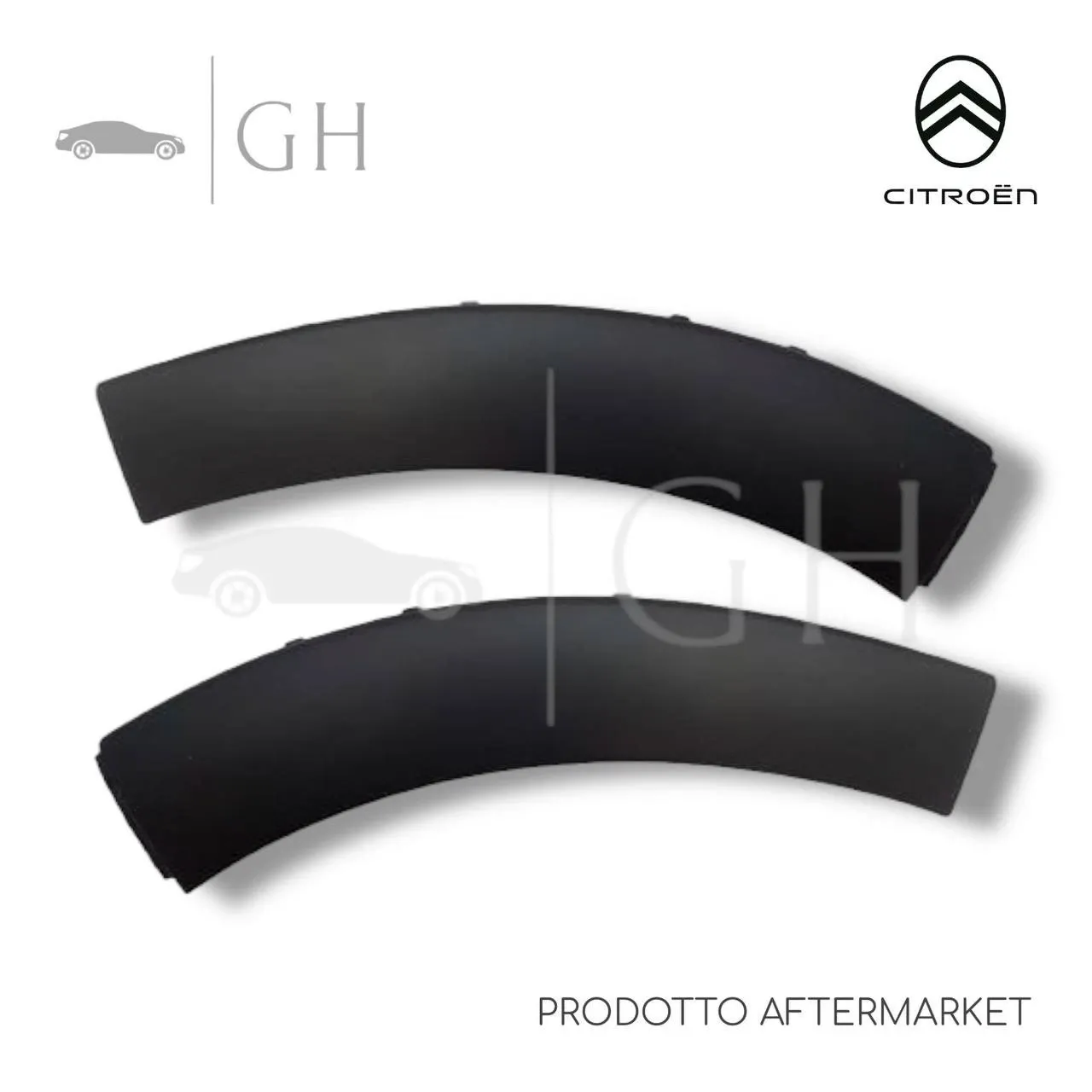 SET COPPIA MODANATURE PARACOLPI / GIRORUOTA PARAURTI ANT SX /DX CITROEN C3 (III) - 1618037680