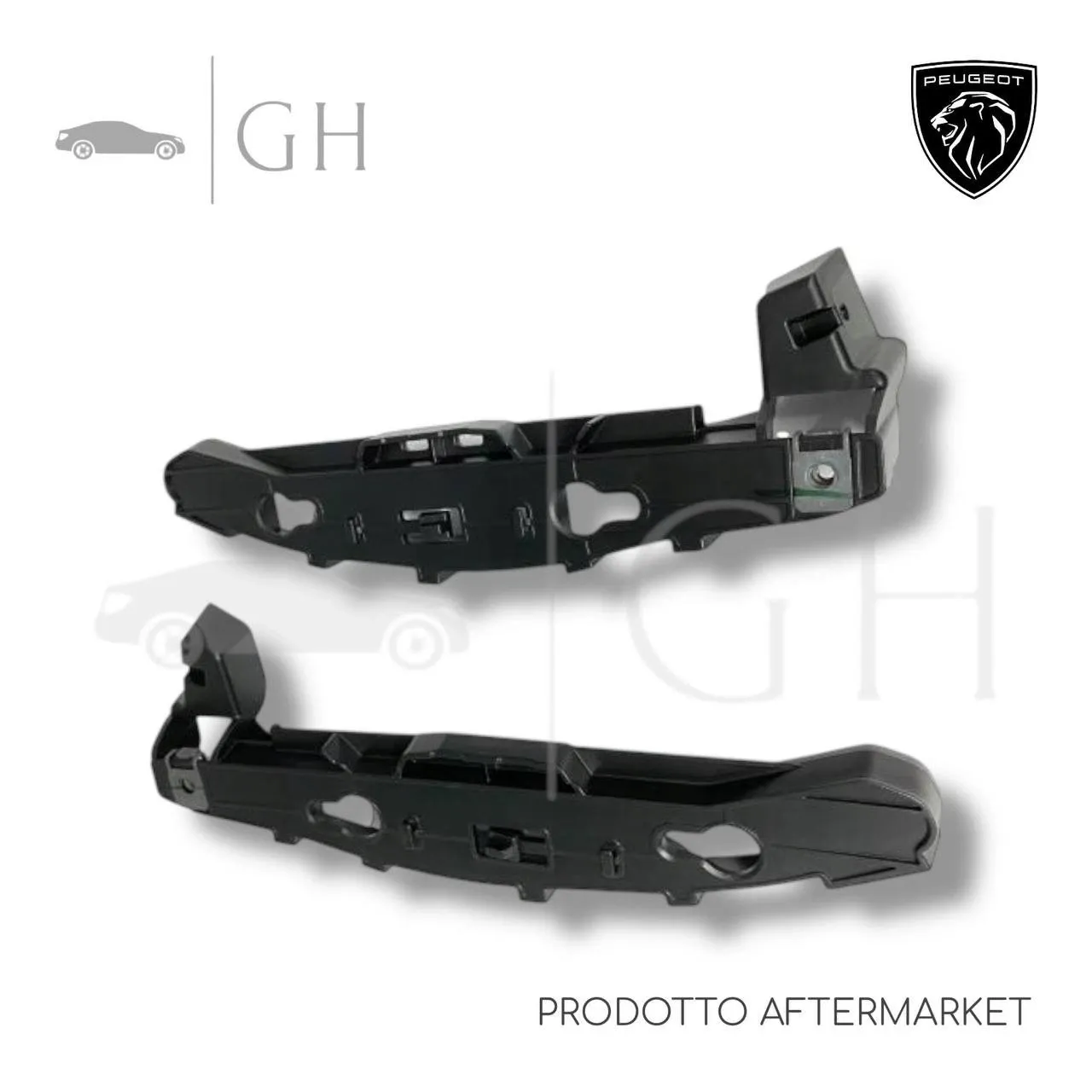 KIT STAFFE / GUIDE / SUPPORTI LATO SX / DX PARAURTI POST. PEUGEOT 208 (II) - 1673735780