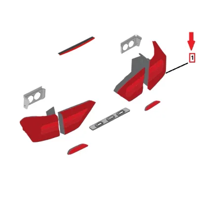 FANALE / STOP PROIETTORE POSTERIORE ESTERNO DX DR 5.0 - 3530200100