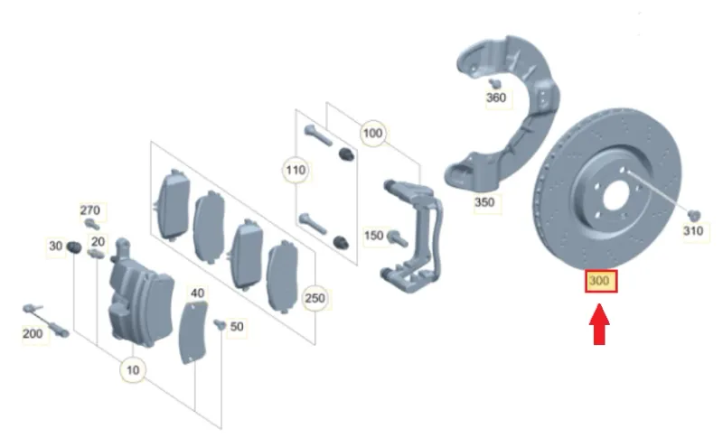 ATE - KIT COPPIA DISCHI FRENO VENTILATI ANT. MERCEDES CLASSE A W177 - 2474210412