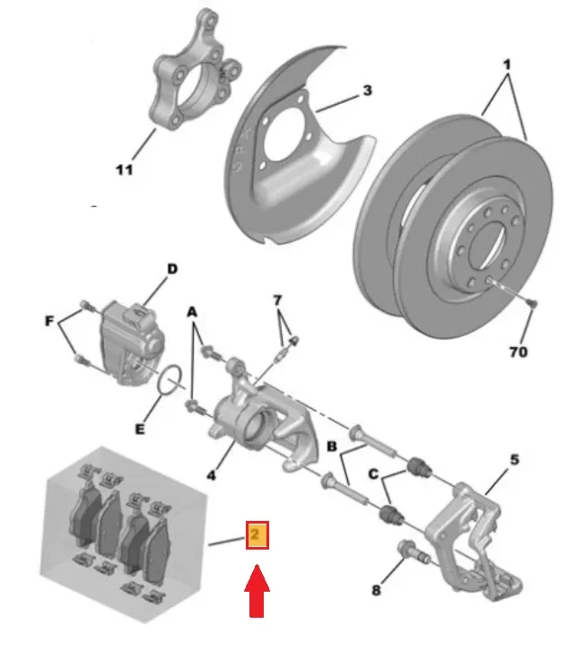 JAPANPARTS - KIT PASTIGLIE / PATTINI / PASTICCHE FRENO POST PEUGEOT 3008 (II) - PP-0614JM