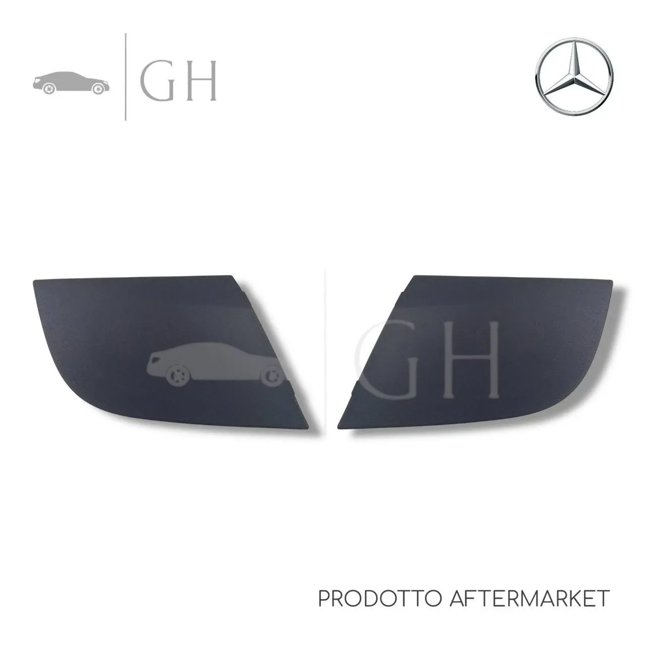 COPPIA / SET TAPPI LATERALI GRIGLIE / MODANATURE COFANO MERCEDES CLASSE B W245