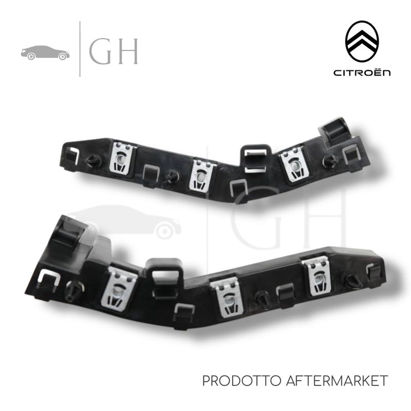 KIT STAFFE / GUIDE / SUPPORTI LATO SX / DX PARAURTI ANT CITROEN C3 (III) - 1618037980