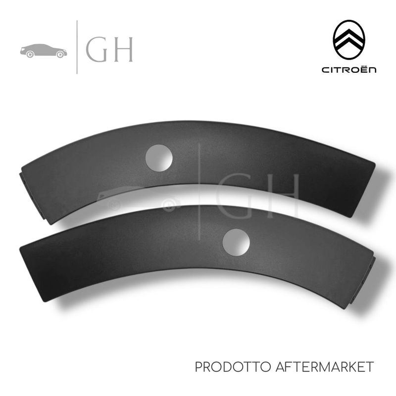 SET COPPIA MODANATURE PARACOLPI C/FORO PARAURTI ANT SX / DX CITROEN C3 (III) - 1618037580