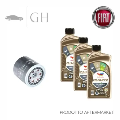 ECONOMY - KIT TAGLIANDO FILTRO OLIO + 3 LT OLIO 0W20 FIAT PANDA 1.0 HYBRID 69CV