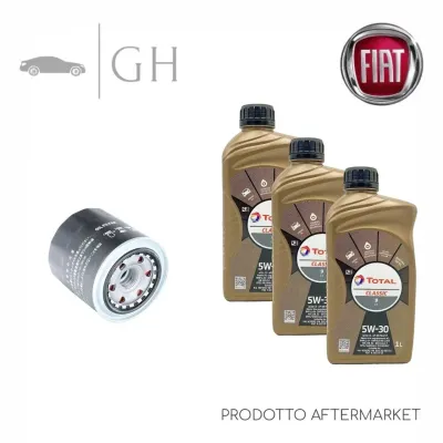 ECONOMY - KIT TAGLIANDO FILTRO OLIO + 3 LT OLIO 5W30 FIAT PANDA 1.0 HYBRID 69CV