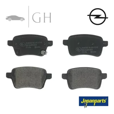 JAPANPARTS - KIT PASTIGLIE / PATTINI / PASTICCHE FRENO POST. OPEL CORSA E - PP0209AF
