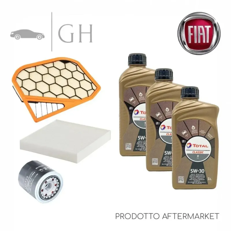 ECONOMY - KIT TAGLIANDO 3 FILTRI + 3 LT OLIO 5W30 FIAT PANDA 312 1.0 HYBRID 69CV