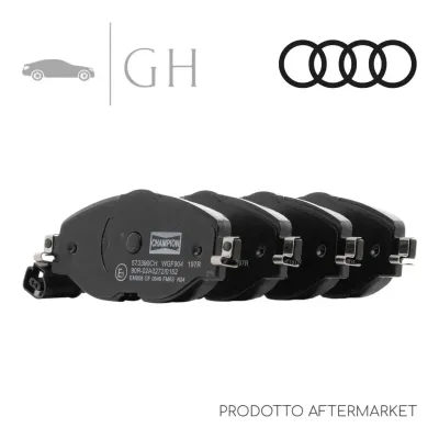CHAMPION - KIT PASTIGLIE / PATTINI / PASTICCHE FRENO ANT. AUDI A3 8V SPORTBACK - 573390CH