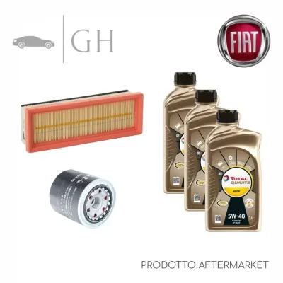 ECONOMY - KIT TAGLIANDO 2 FILTRI + 3 LT OLIO 5W40 FIAT PANDA 312 1.2 B. 69 CV