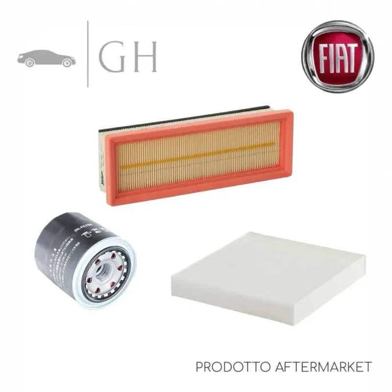 ECONOMY - KIT TAGLIANDO MANUTENZIONE 3 FILTRI FIAT PANDA 312 1.2 BENZINA 69 CV