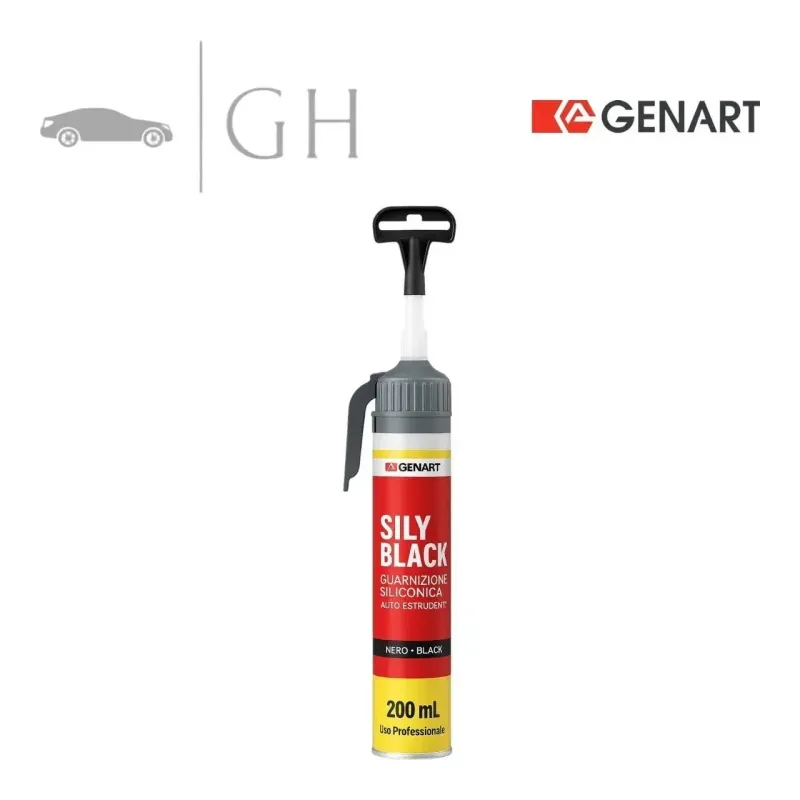 GENART - PASTA SILICONICA / SILICONE NERA CON DOSATORE PER GUARNIZIONI MOTORI