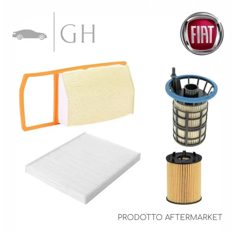 ECONOMY - KIT TAGLIANDO MANUTENZIONE 4 FILTRI FIAT 500L 351 1.3 MJT 95 CV