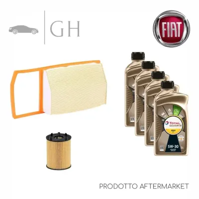ECONOMY - KIT TAGLIANDO 2 FILTRI + 4 LT OLIO 5W30 FIAT 500X 334 1.3 MJT 95 CV