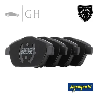 JAPANPARTS - KIT PASTIGLIE / PATTINI / PASTICCHE FRENO ANT PEUGEOT 208 (II) - PA0608AF