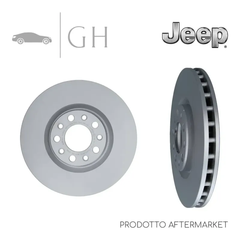LPR - KIT COPPIA DISCHI FRENO VENTILATI ANT. JEEP RENEGADE - A2002V