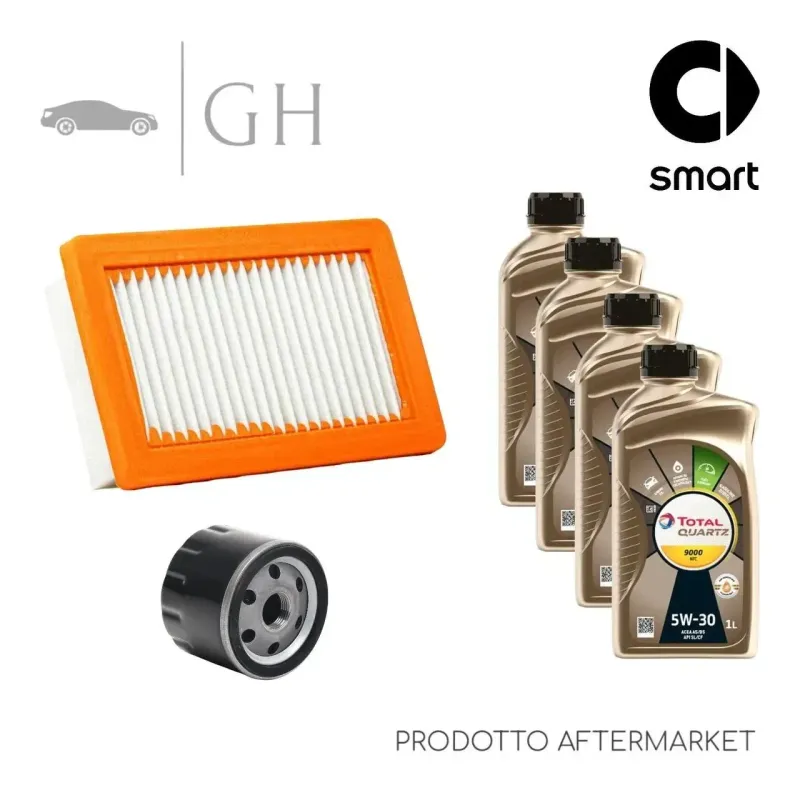 ECONOMY - KIT TAGLIANDO 2 FILTRI + 4 LT OLIO 5W30 SMART FORFOUR 453 1.0 BENZINA