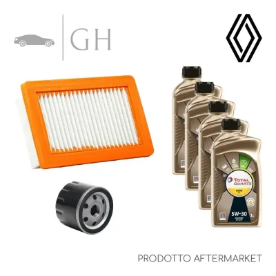 ECONOMY - KIT TAGLIANDO 2 FILTRI + 4 LT OLIO 5W30 RENAULT TWINGO III 1.0 BENZINA