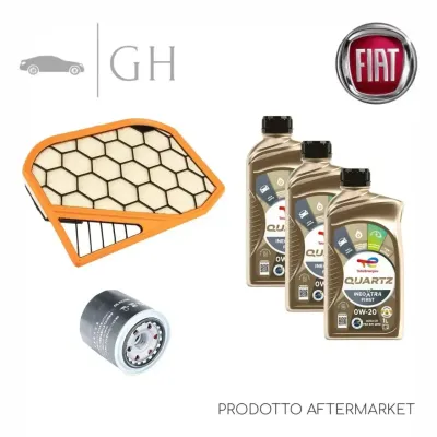 ECONOMY - KIT TAGLIANDO 2 FILTRI + 3 LT OLIO 0W20 FIAT PANDA 312 1.0 HYBRID 69CV