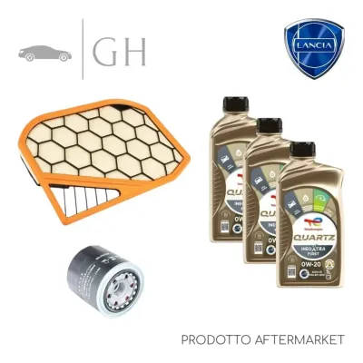ECONOMY - KIT TAGLIANDO 2 FILTRI + 3 LT OLIO 0W20 LANCIA YPSILON 1.0 HYBRID 69CV