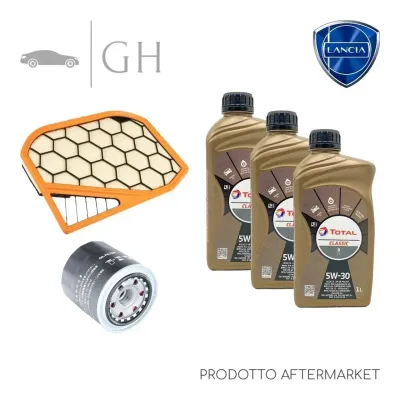 ECONOMY - KIT TAGLIANDO 2 FILTRI + 3 LT OLIO 5W30 LANCIA YPSILON 1.0 HYBRID 69CV